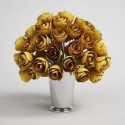3D model Bouquet with yellow roses
