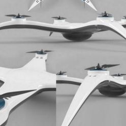 3D model On the contest drone