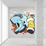 3D model Wall modern graffiti