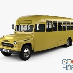3D model Hum 3D Chevrolet 6700 School Bus 1955