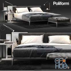 3D model Poliform Park Bed