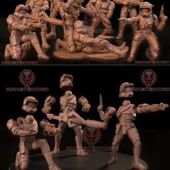 3D model Old Republic Squad – 3D Print