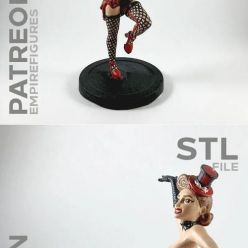 3D model Burlesque Dancer - Empire Figures – 3D Print