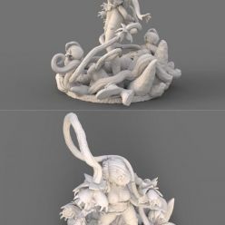 3D model Poison Ivy Statue – 3D Print