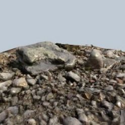 3D model Stones on the Ground 02 (obj, tex)