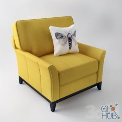 3D model Armchair with cushion