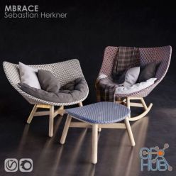 3D model DEDON MBRACE armchair