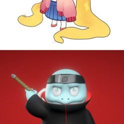 3D model Squirtle - Akatsuki Collection and Sailormoon casual bun – 3D Print