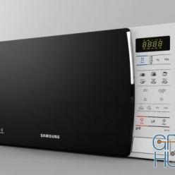 3D model Microwave GE-83K-1 XSP Grill by Samsung