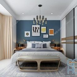 3D model Modern Bedroom Interior 25