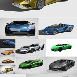 3D model Lamborghini 3D Car Collection 2019-2022 (FBX)