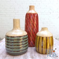 3D model Ceramic Vases Rio Franco (Vray)