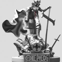 3D model Dracule Mihawk One Piece – 3D Print