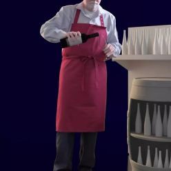 3D model Bernd man pouring wine (3d-scan)