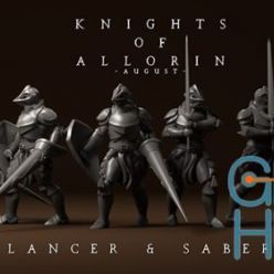 3D model Allorin Knight Lancer – 3D Print