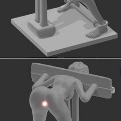 3D model Captive in Pillory – 3D Print