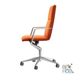 3D model Office Chair Sola 291 Satin by Wilkhahn