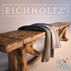 3D model Bench Particulier by Eichholtz