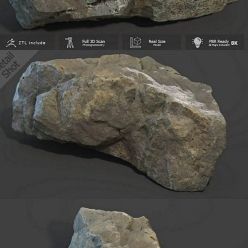 3D model Mountain Rock Scan