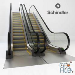3D model Schindler escalator