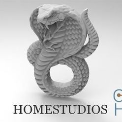 3D model Cubebrush – PENDANT SNAKE 3 & WereWolf ring 3D Print Models