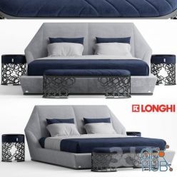3D model Bed Yume by Longhi