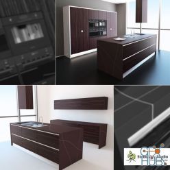 3D model KAZAK Mono kitchen set
