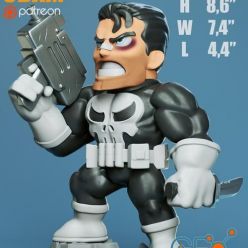 3D model ﻿3DXM - Punisher Chibi – 3D Print