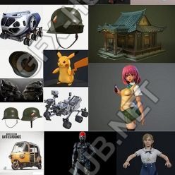 3D model PBR Game 3D-Models Bundle October 2019