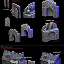 3D model City walls – 3D Print