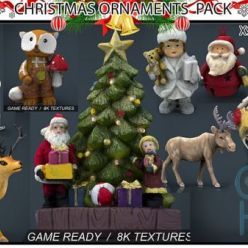 3D model Cubebrush – Christmas Ornaments Pack