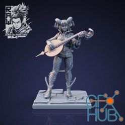 3D model Shainda The Bard Final – 3D Print