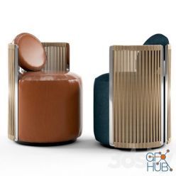 3D model Fendi Casa Thea Armchair