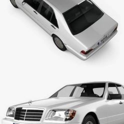 3D model Mercedes-Benz S-class 1999