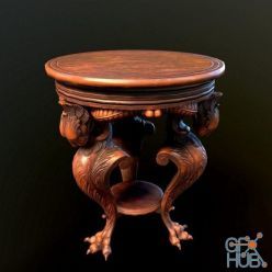 3D model Antique table PBR