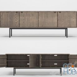 3D model Hensley Media Cabinets 05