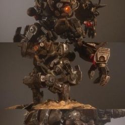 3D model Atom Punk Mecha PBR