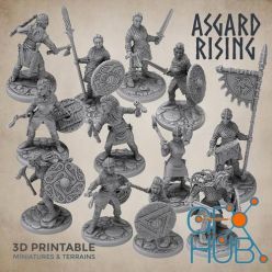 3D model Asgard Rising - Shieldmaidens Warband June 2020 – 3D Print