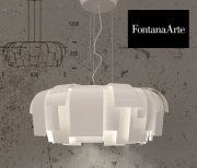 3D model Fontana Arte WIG pendant chandelier