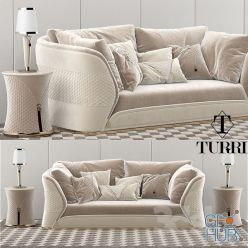 3D model Turri Vogue sofa set