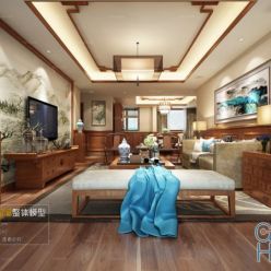 3D model Living room space C057