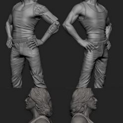 3D model Johnny Silverhand 3D print model