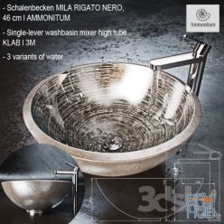 3D model Flora Style Mila sink, single-lever washbasin mixer high tube KLAB