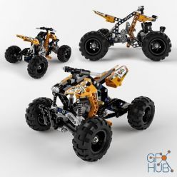 3D model Lego 9392 Quad Bike (max 2012, fbx)