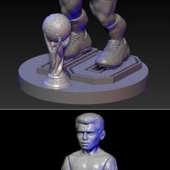 3D model Maradona Soporte Joystick – 3D Print