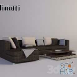3D model Minotti Novamobili set