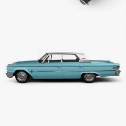 3D model Ford Galaxie 500 hardtop 1963