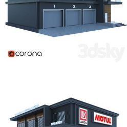 3D model Service Stations