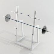 3D model Sports equipment rack