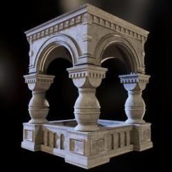 3D model Stone Structure Trim Sheet PBR